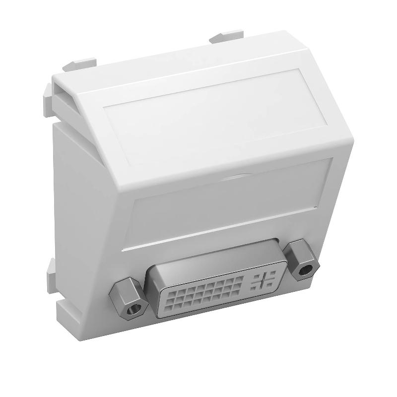 Мультимедийная рамка DVI Modul45 (белый) (MTS-DVI S RW1)