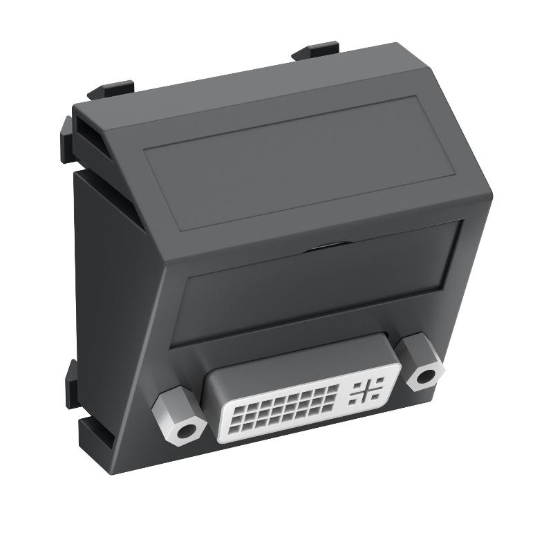 Мультимедийная рамка DVI Modul45 (черный) (MTS-DVI S SWGR1)