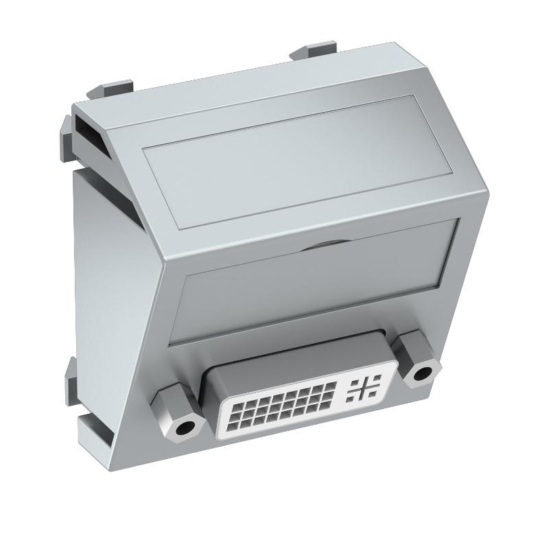 Мультимедийная рамка DVI Modul45 (серебристый) (MTS-DVI S AL1)