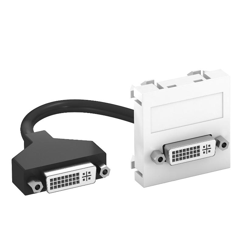 Мультимедийная рамка DVI Modul45 (белый) (MTG-DVI F RW1)