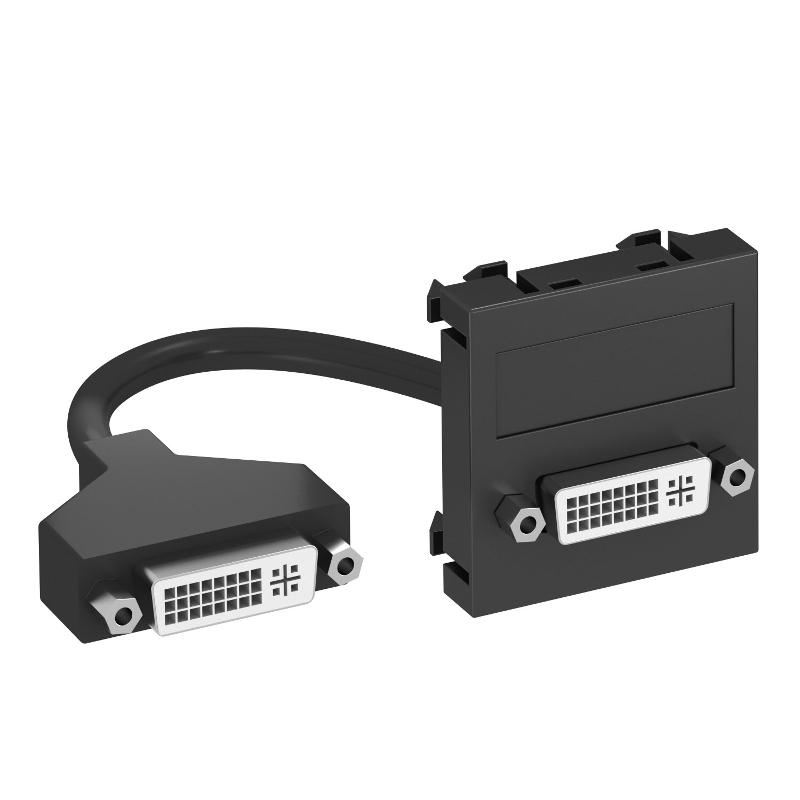 Мультимедийная рамка DVI Modul45 (черный) (MTG-DVI F SWGR1)