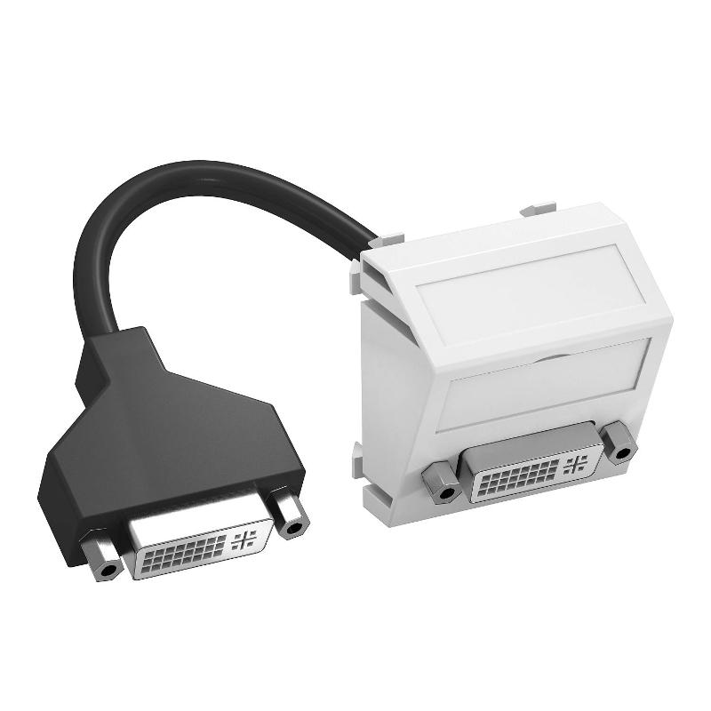 Мультимедийная рамка DVI Modul45 (белый) (MTS-DVI F RW1)