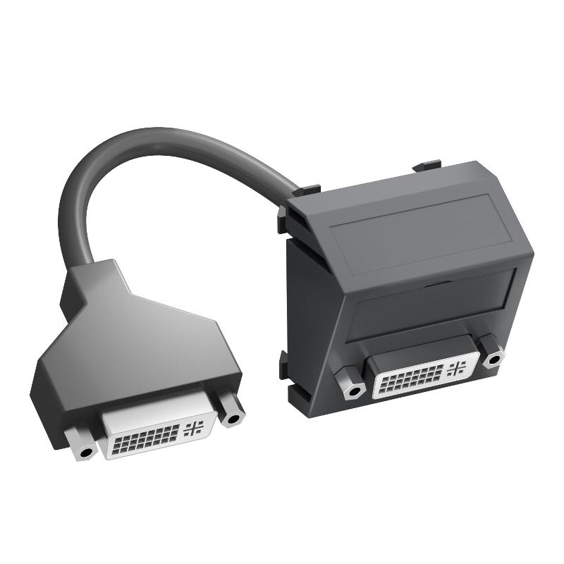 Мультимедийная рамка DVI Modul45 (черный) (MTS-DVI F SWGR1)