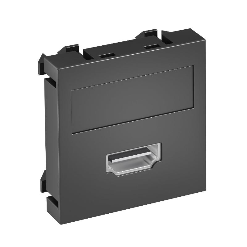 Мультимедийная рамка HDMI Modul45 (черный) (MTG-HD S SWGR1)