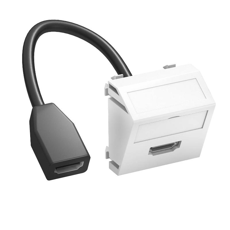 Мультимедийная рамка HDMI Modul45 (белый) (MTS-HD F RW1)