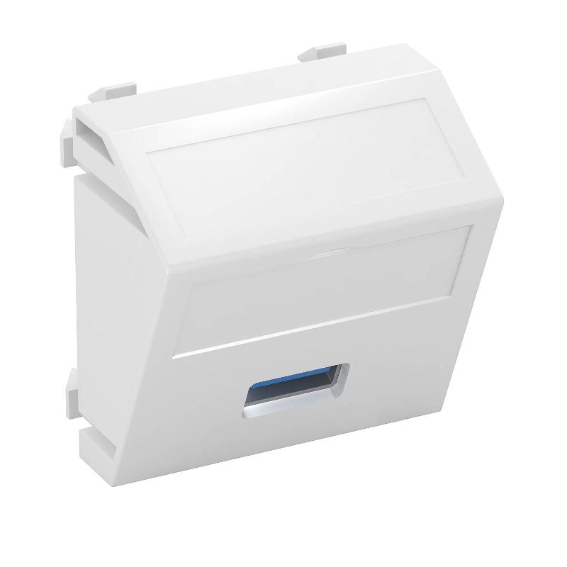 Мультимедийная рамка USB 3.0 A Modul45 (белый) (MTS-U3A S RW1)