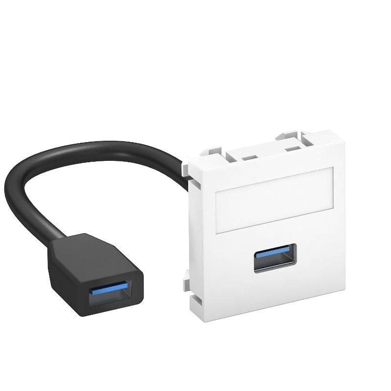 Мультимедийная рамка USB 3.0 A-A Modul45 (белый) (MTG-U3A F RW1)
