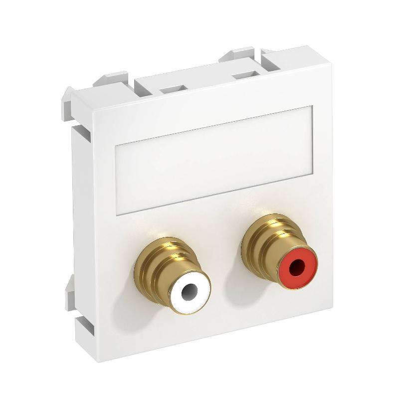 Мультимедийная рамка Audio-Cinch Modul45 (белый) (MTG-2R L RW1)