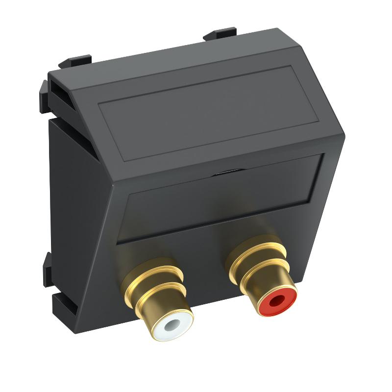 Мультимедийная рамка Audio-Cinch Modul45 (черный) (MTS-2R L SWGR1)