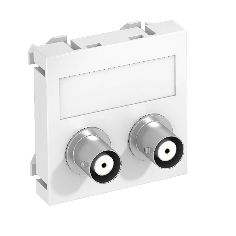 Мультимедийная рамка Audio-BNC Modul45 (белый) (MTG-2BC F RW1)