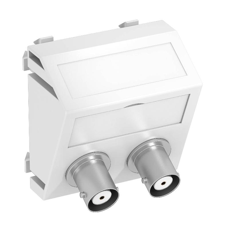 Мультимедийная рамка Audio-BNC Modul45 (белый) (MTS-2BC F RW1)