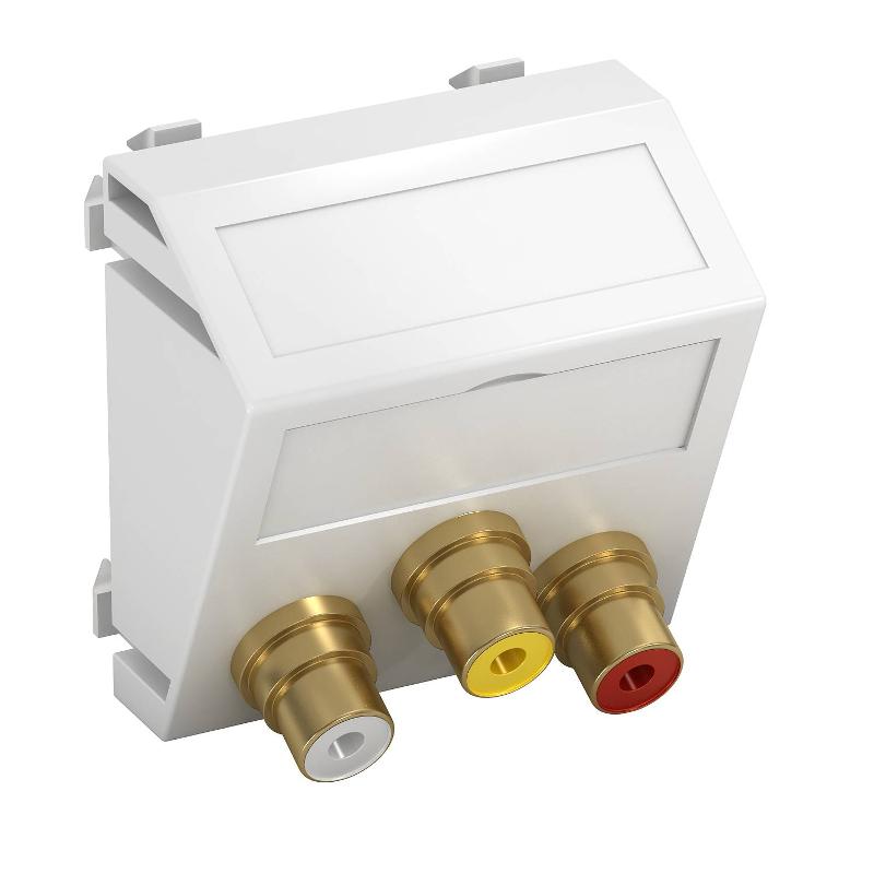 Мультимедийная рамка Audio-Video Modul45 (белый) (MTS-12R F RW1)