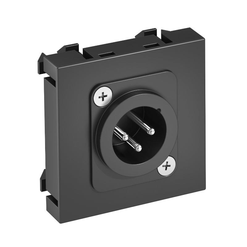 Мультимедийная рамка XLR Modul45 (черный) (MTG-X3M L SWGR1)