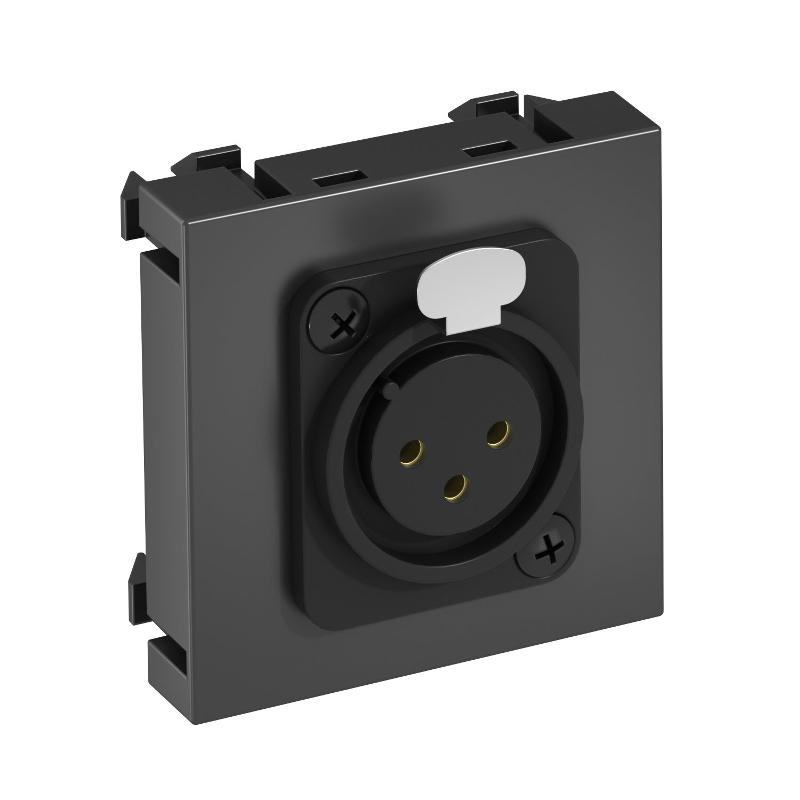 Мультимедийная рамка XLR Modul45 (черный) (MTG-X3F S SWGR1)