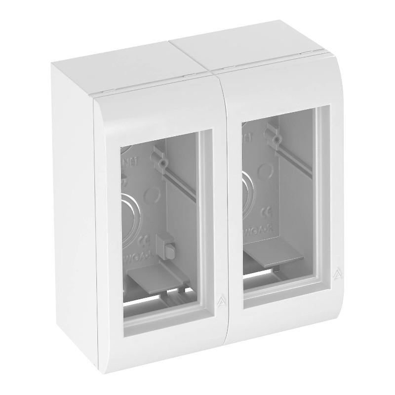 Корпус накладной Modalnet 120x130x63 мм (базовая конфигурация,белый) (WG-AK RW)