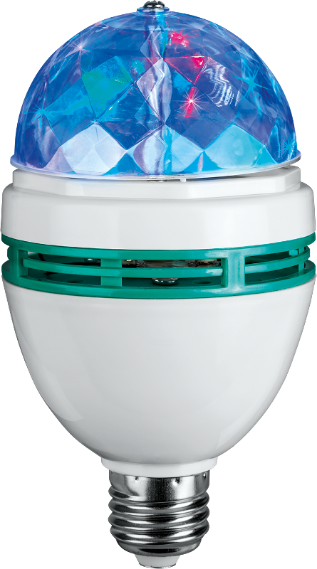 Лампа светодиодная OLL-DISCO-3-230-RGB-E27