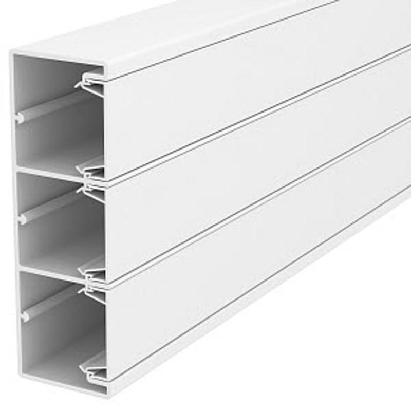 Кабель-канал Rapid 45 с 3 крышками 53x160x2000 мм (для ЭУИ 45х45мм) ПВХ белый RAL 9010