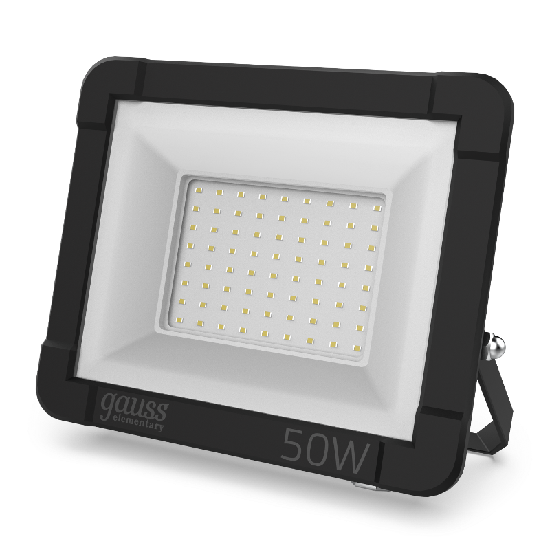 Прожектор светодиодный  Elementary 50W 4475lm 4000К 200-240V IP65 черный LED 1/10
