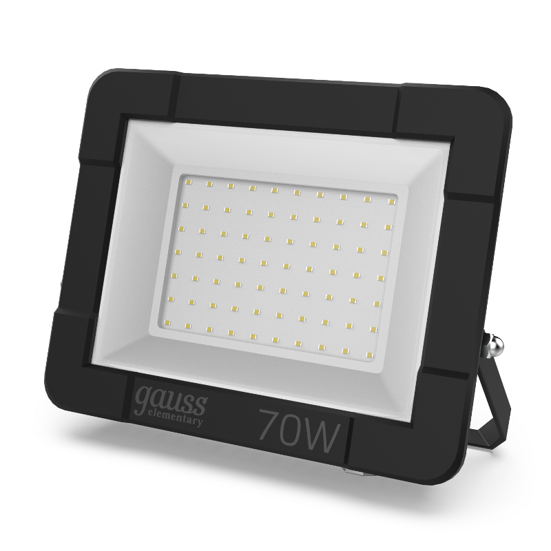 Прожектор светодиодный Elementary 70W 7175lm 4000К 175-265V IP65 черный LED 1/10