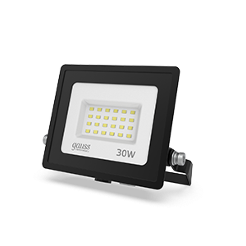 Прожектор светодиодный LED Elementary 30W 2100lm IP65 6500К черный ПРОМО 1/10