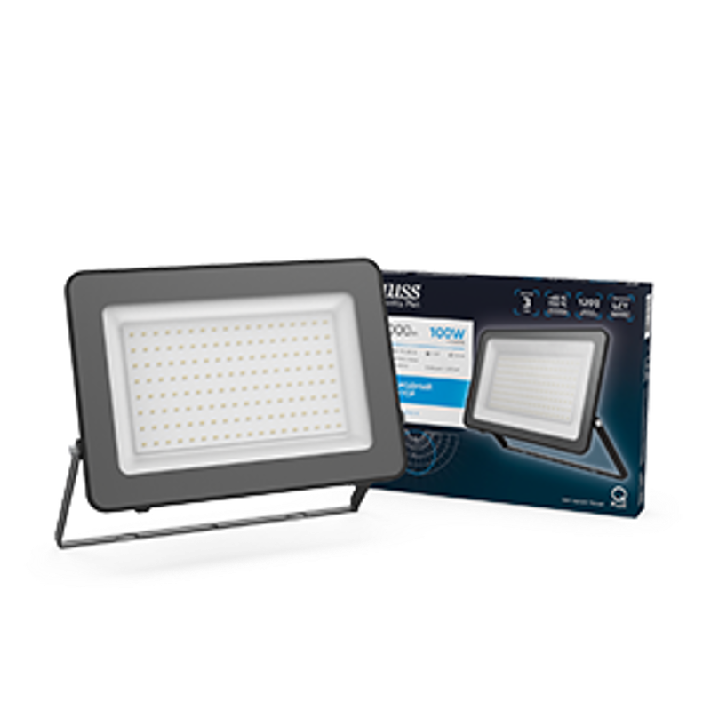 Прожектор светодиодный СДО LED Qplus 100Вт 9000Лм 6500К черный 1/12 IP65