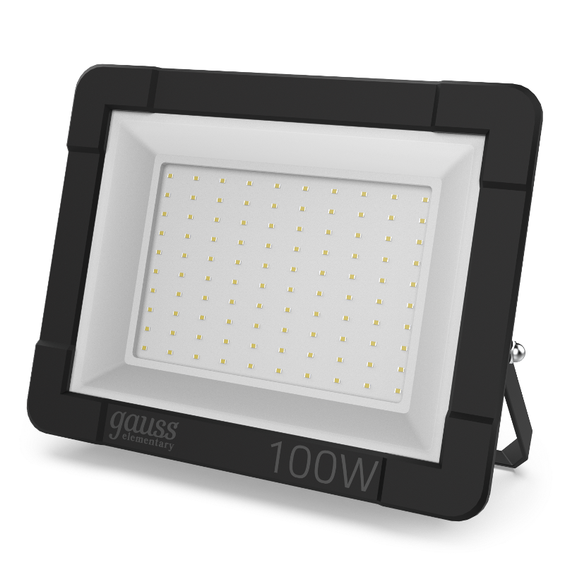 Прожектор светодиодный 100W 6700lm IP65 3000К черный