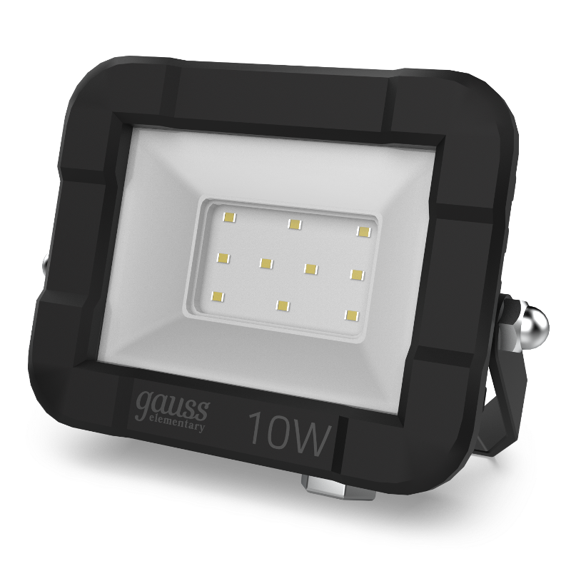 Прожектор светодиодный Gauss LED 10W 670lm IP65 3000К черный