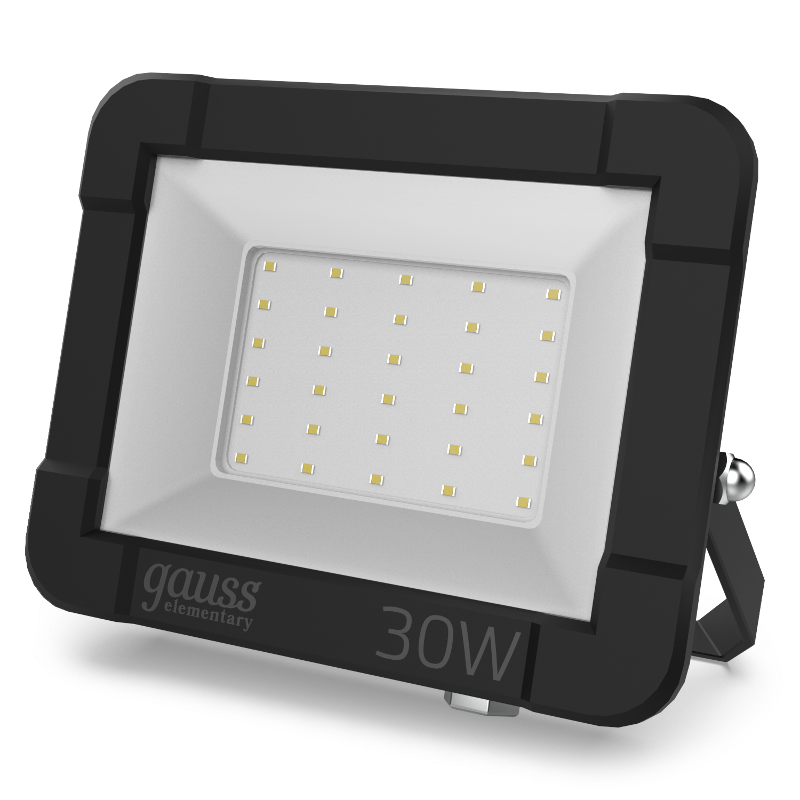Прожектор светодиодный Gauss LED 30W 2000lm IP65 3000К черный