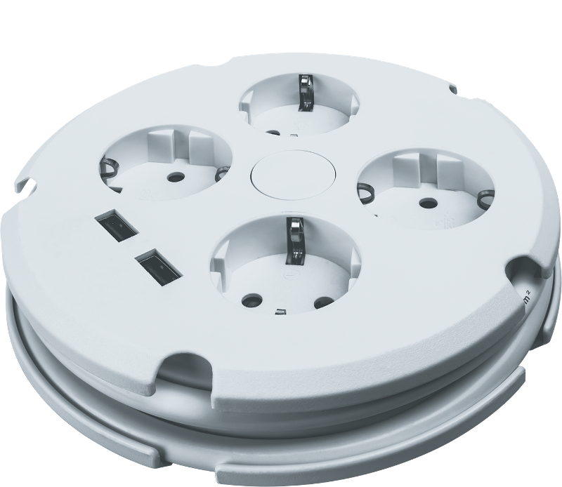 Удлинитель 61 456 NPE-USB02-04-150-ESC-3X1с/з выкл.4 гн.1.5м USB2.1A