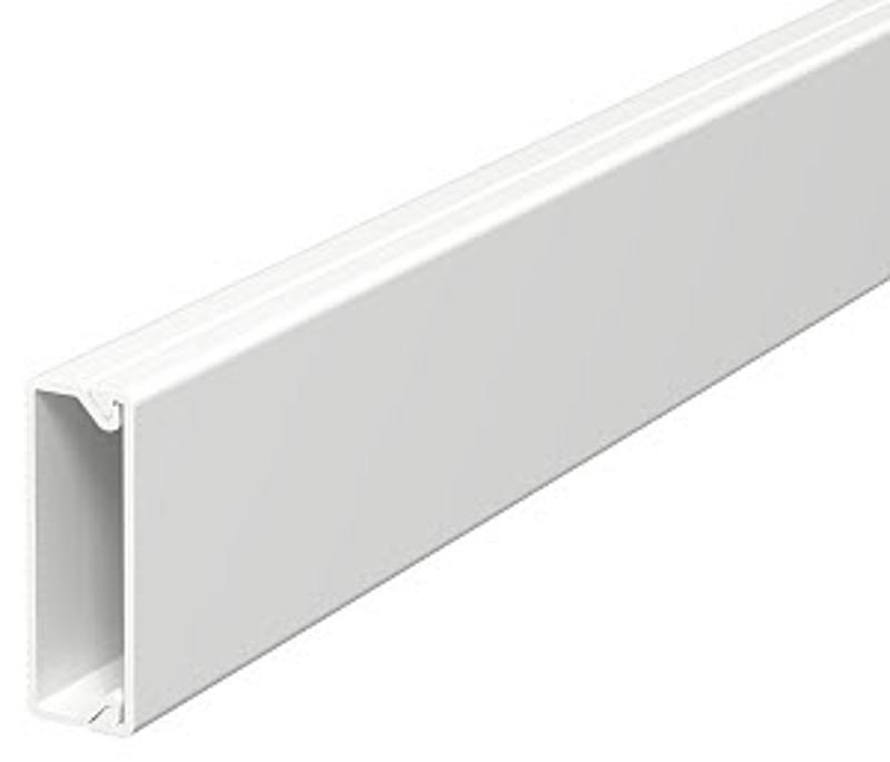 Мини-канал WDK с крышкой 10x30x2000 мм (высота борта 10,5 мм, крышка 30 мм) ПВХ белый RAL 9010