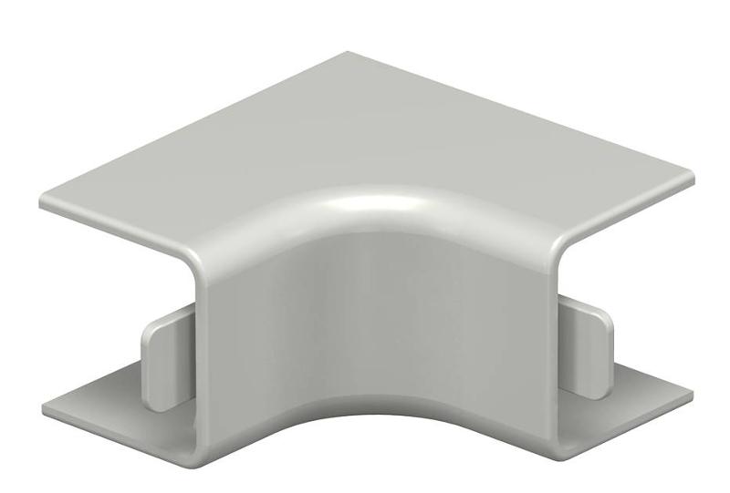 Крышка внутреннего угла кабельного канала WDK 20x20 мм (ПВХ,серый) (WDK HI20020GR)