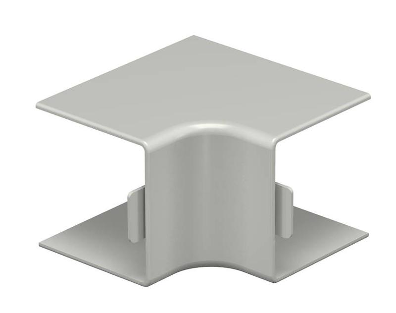 Крышка внутреннего угла кабельного канала WDK 40x40 мм (ПВХ,серый) (WDK HI40040GR)