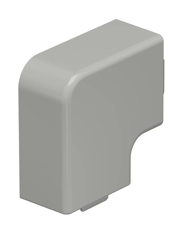 Крышка плоского угла кабельного канала WDK 25x40 мм (ПВХ,серый) (WDK HF25040GR)