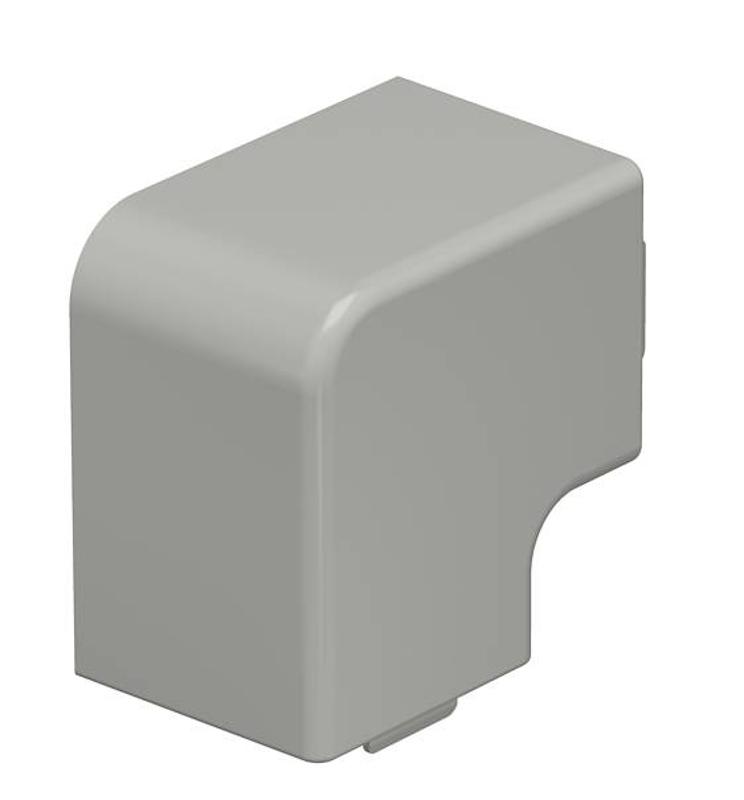 Крышка плоского угла кабельного канала WDK 40x40 мм (ПВХ,серый) (WDK HF40040GR)