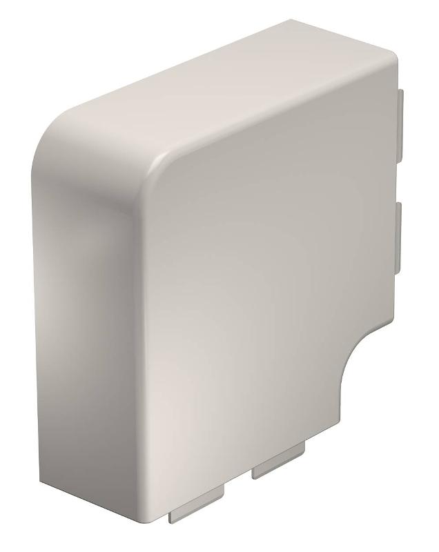 Крышка плоского угла кабельного канала WDK 60x130 мм (ПВХ,кремовый) (WDK HF60130CW)
