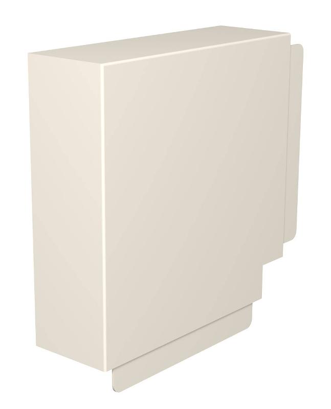 Крышка плоского угла кабельного канала WDK 80x210 мм (ПВХ,кремовый) (WDK HF80210CW)