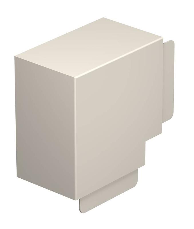 Крышка плоского угла кабельного канала WDK 100x130 мм (ПВХ,кремовый) (WDK HF100130CW)