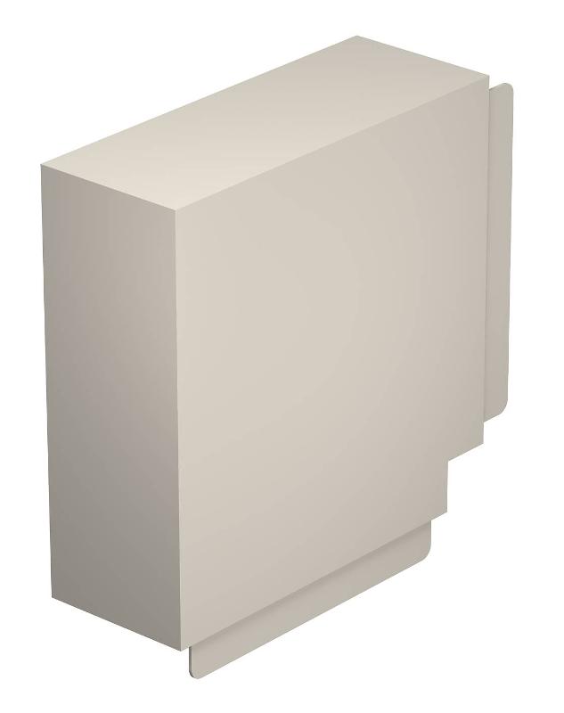 Крышка плоского угла кабельного канала WDK 100x230 мм (ПВХ,кремовый) (WDK HF100230CW)