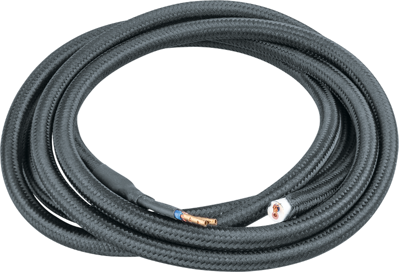 Провод декоративный 61 728 NC-B01-150-2x0.75 1.5 м черный