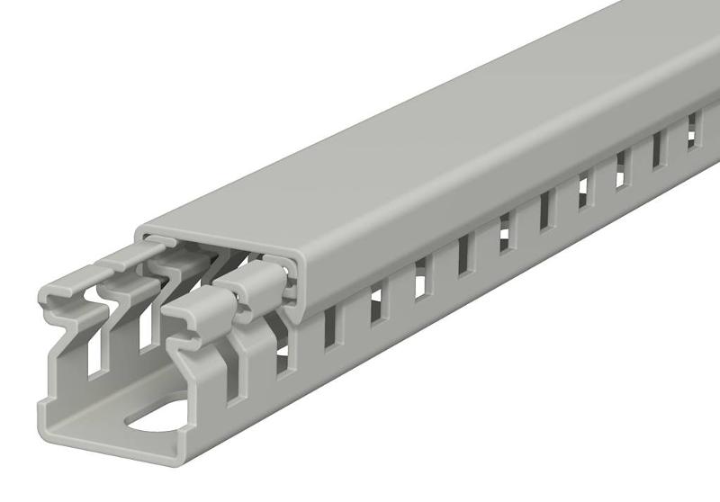 Распределительный кабельный канал LK4 15x15x2000 мм (ПВХ,серый) (LK4 15015)