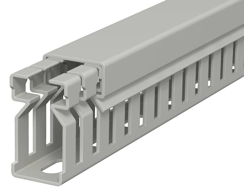 Распределительный кабельный канал LK4 30x15x2000 мм (ПВХ,серый) (LK4 30015)