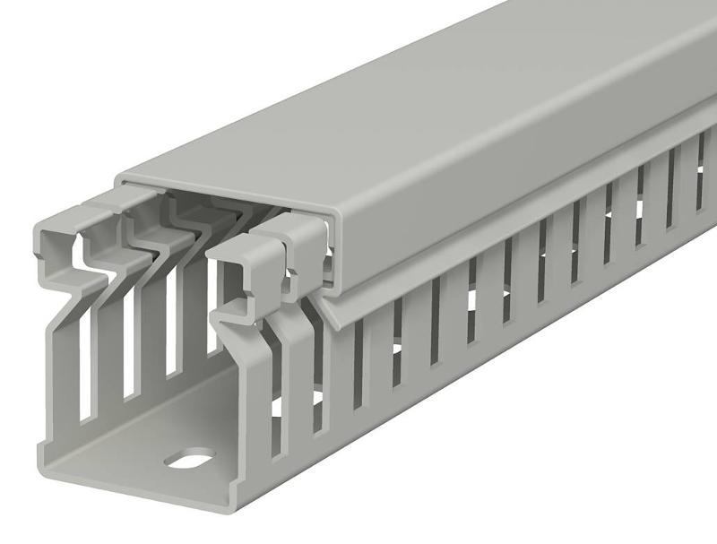 Распределительный кабельный канал LK4 30x25x2000 мм (ПВХ,серый) (LK4 30025)