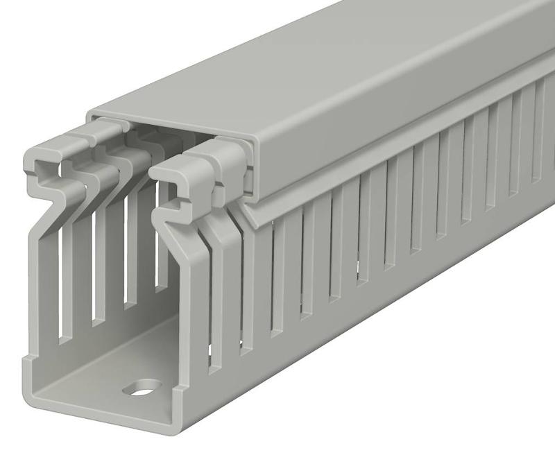 Распределительный кабельный канал LK4 40x25x2000 мм (ПВХ,серый) (LK4 40025)