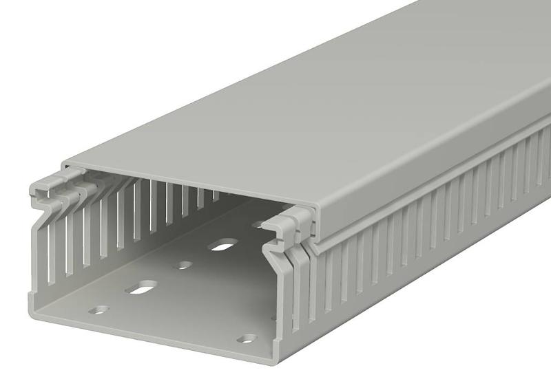 Распределительный кабельный канал LK4 40x80x2000 мм (ПВХ,серый) (LK4 40080)