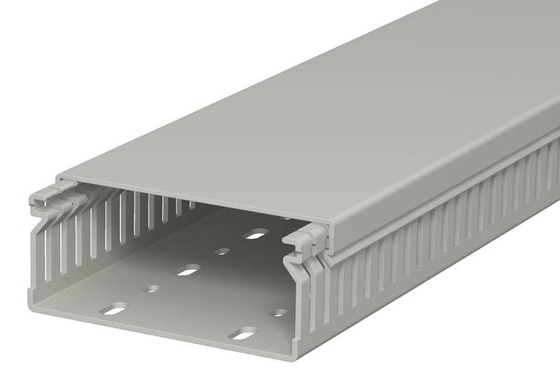 Распределительный кабельный канал LK4 40x100x2000 мм (ПВХ,серый) (LK4 40100)