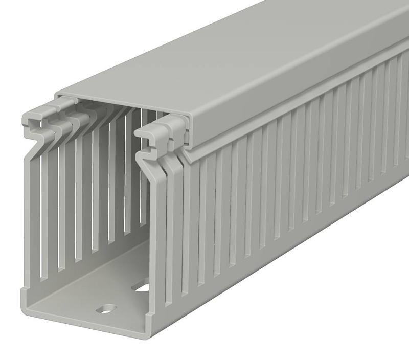 Распределительный кабельный канал LK4 60x40x2000 мм (ПВХ,серый) (LK4 60040)