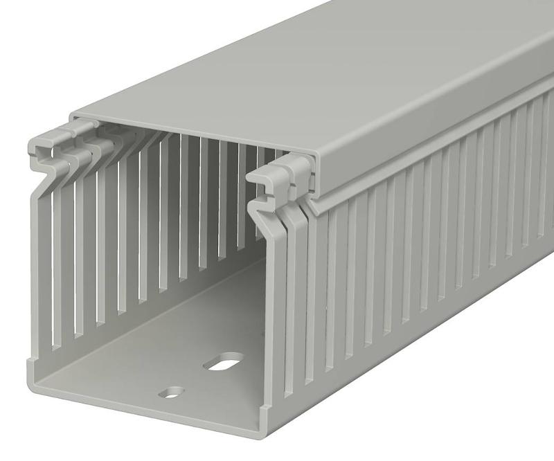 Распределительный кабельный канал LK4 60x60x2000 мм (ПВХ,серый) (LK4 60060)
