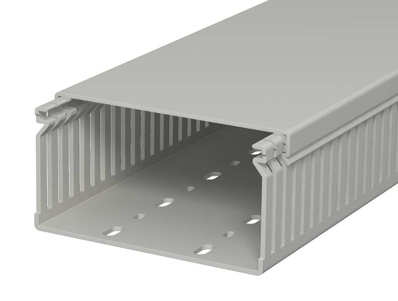 Распределительный кабельный канал LK4 60x120x2000 мм (ПВХ,серый) (LK4 60120)