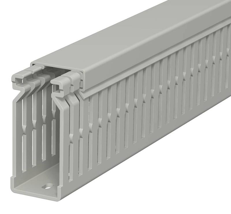 Распределительный кабельный канал LK4 N 60x25x2000 мм (ПВХ,серый) (LK4 N 60025)