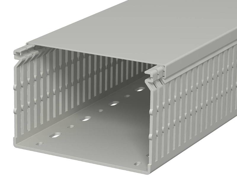 Распределительный кабельный канал LK4 N 80x120x2000 мм (ПВХ,серый) (LK4 N 80120)